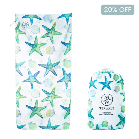 Beach/Bath Microfibre Towel - Turquoise Tide
