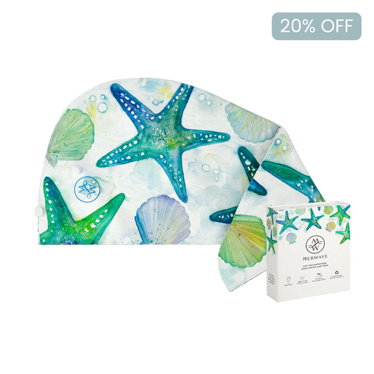Microfibre Hair Wrap - Turquoise Tide