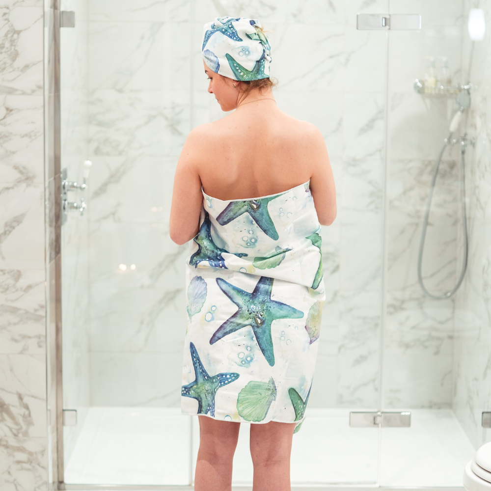 Bath Towel - Turquoise Tide