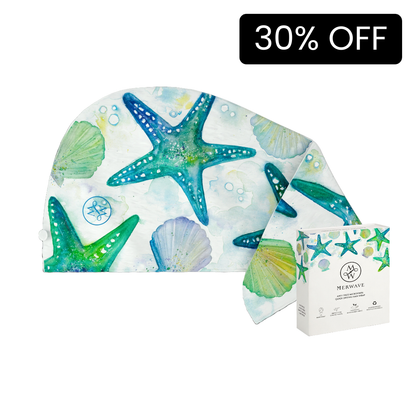 Microfibre Hair Wrap - Turquoise Tide