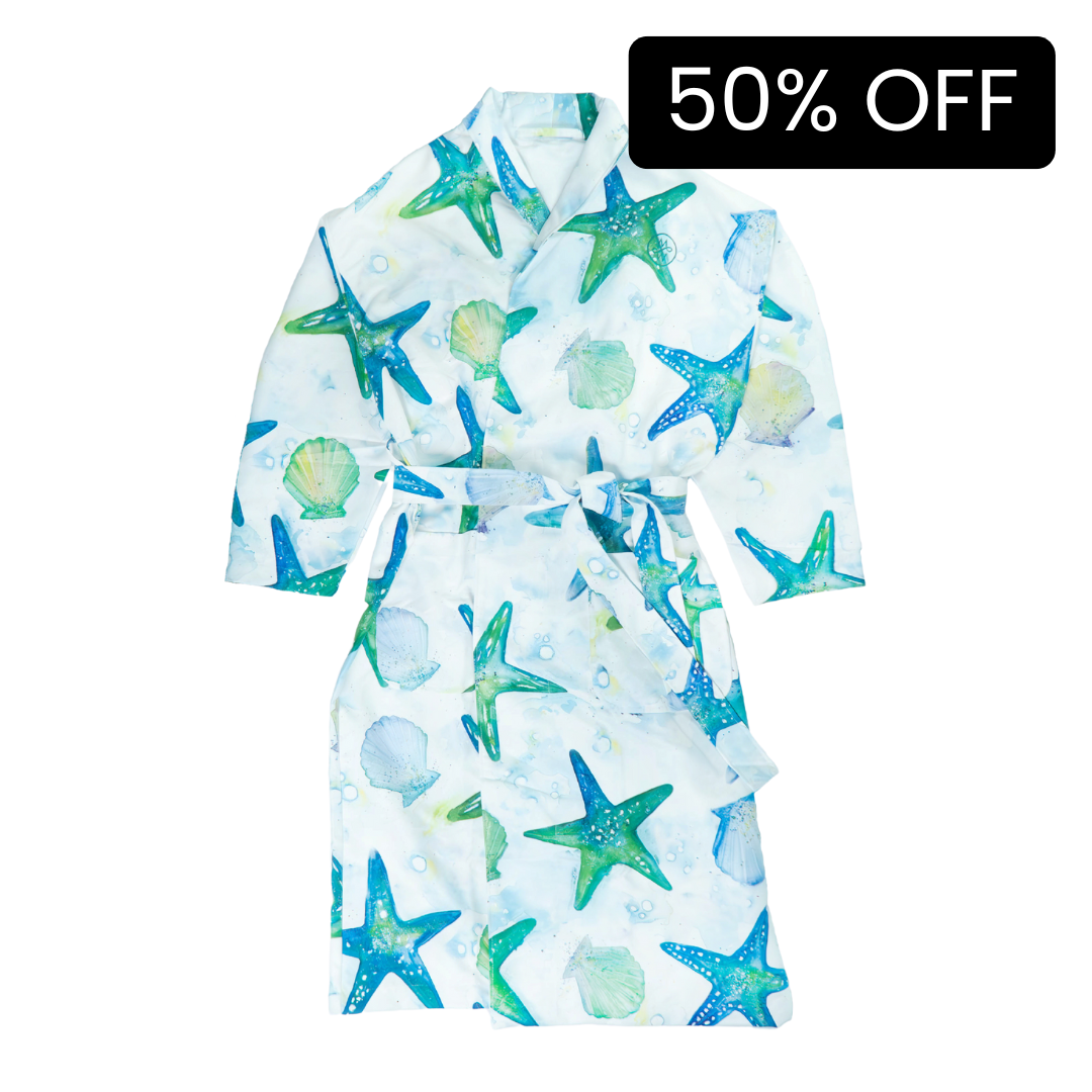 Microfibre Robe - Turquoise Tide